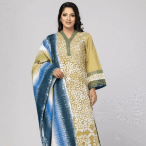 Mustard Ornamenta Theme Shalwar Kameez Set