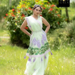Water Hyacinth Saree | কচুরিপানা