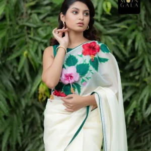Hibiscus Saree | জবা