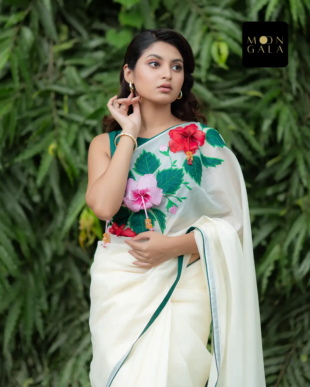 Hibiscus Saree | জবা