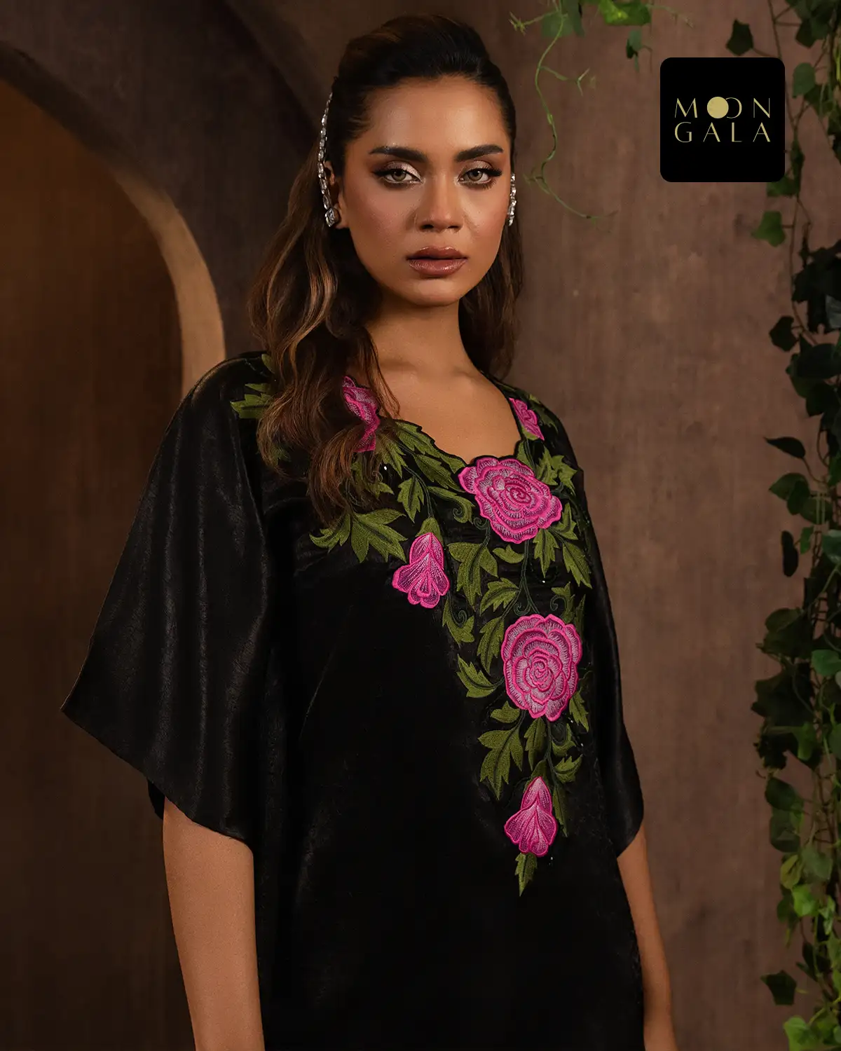 Blush Mink Rose Kaftan | ব্লাশ মিঙ্ক রোজ - Image 3